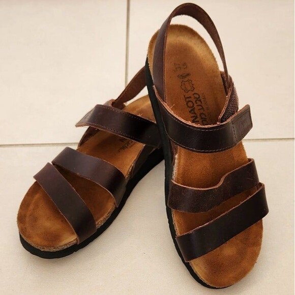 Naot Kayla Sandals Buffalo Leather Sz 6.5 (37) - Picture 2 of 11